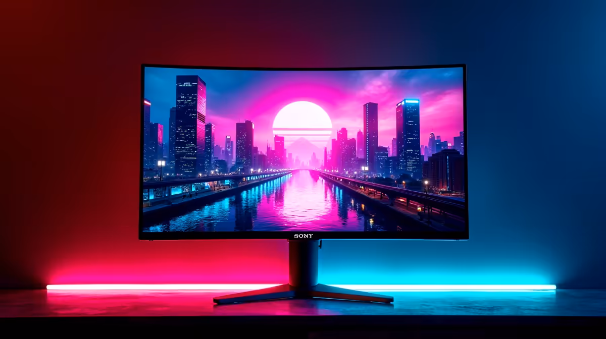 An OLED Gaming Monitor for Gaming or for Running a YouTube