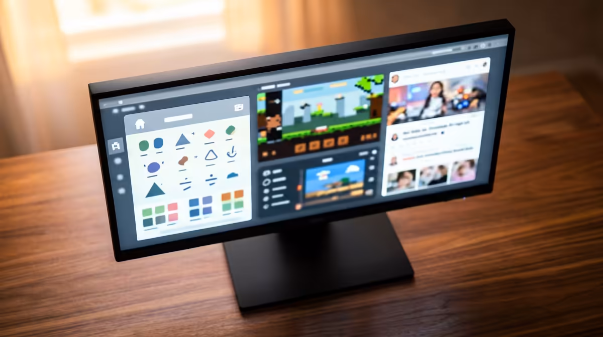 An Ultrawide Monitor for Gaming or for a Kids Learning
