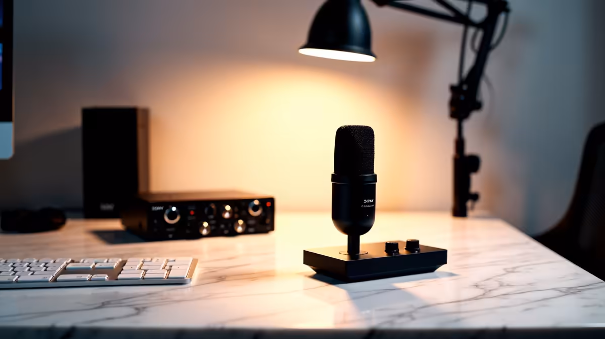 Compact Podcast Station Layout