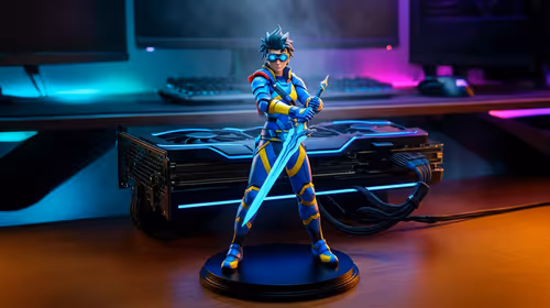 Anime Desk Setup: Make it Fun with a Meliodas Figure