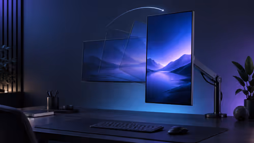 AOC monitor portrait mode: setup and stand checks