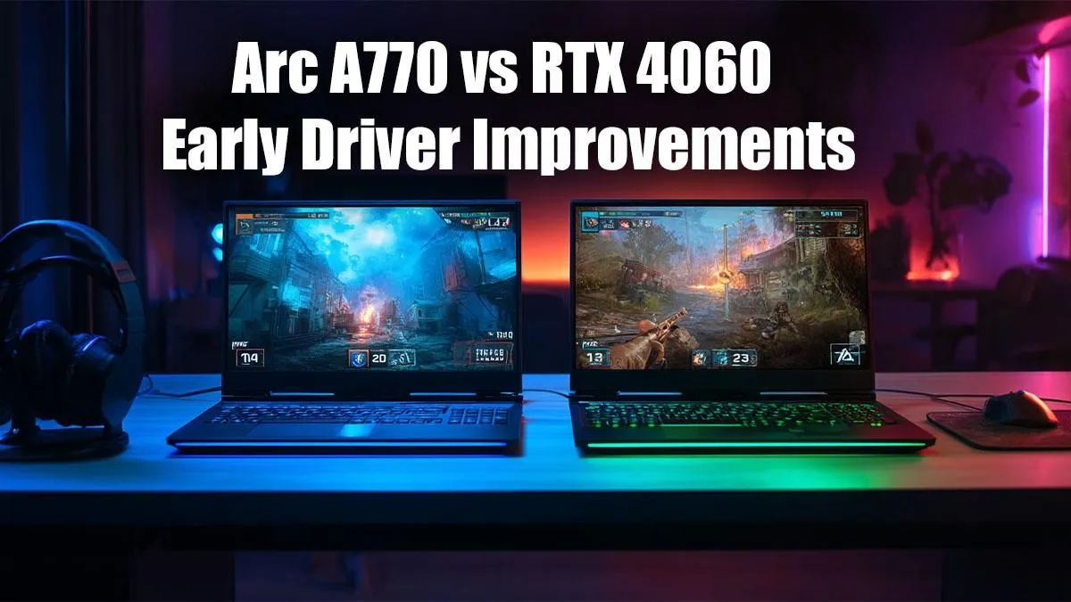 Arc A770 vs RTX 4060: Driver Gains