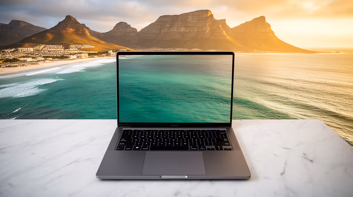 Architecture laptop + Camps Bay digs setup for UCT