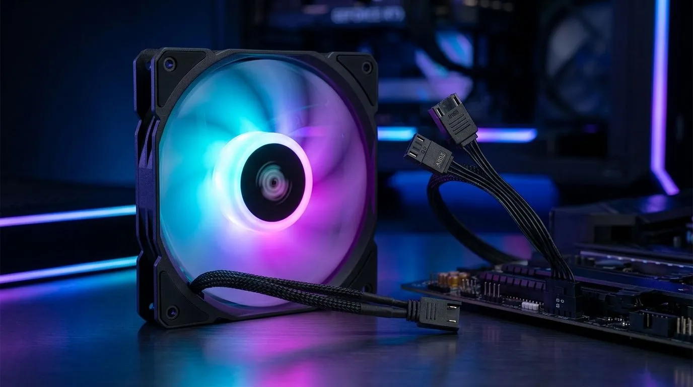 Sync ARGB case fans using motherboard software