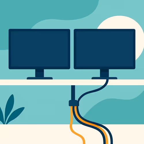 Arozzi Dual Monitor Cable Management for a Clean Desk