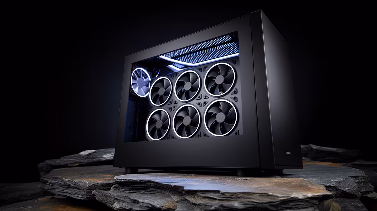 Smart fan placement for balanced case airflow