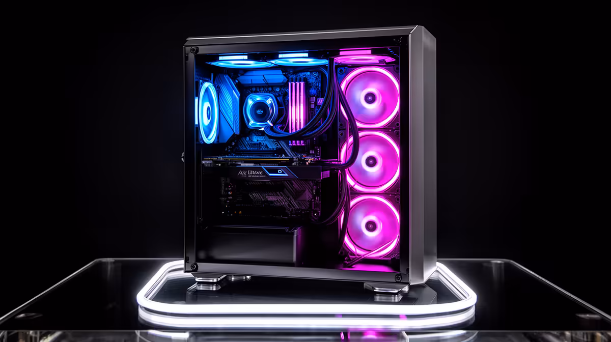 Six fans for cooler, quieter gaming