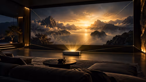 AWOL LuxVision projector: check optical shift and the full screen setup