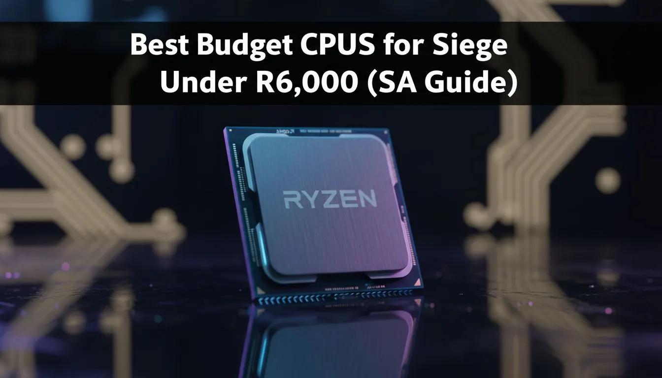 Budget CPUs Under R6000