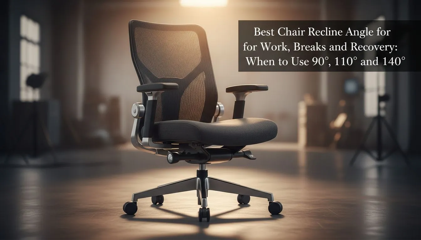 Choose 90°, 110° or 140° Recline