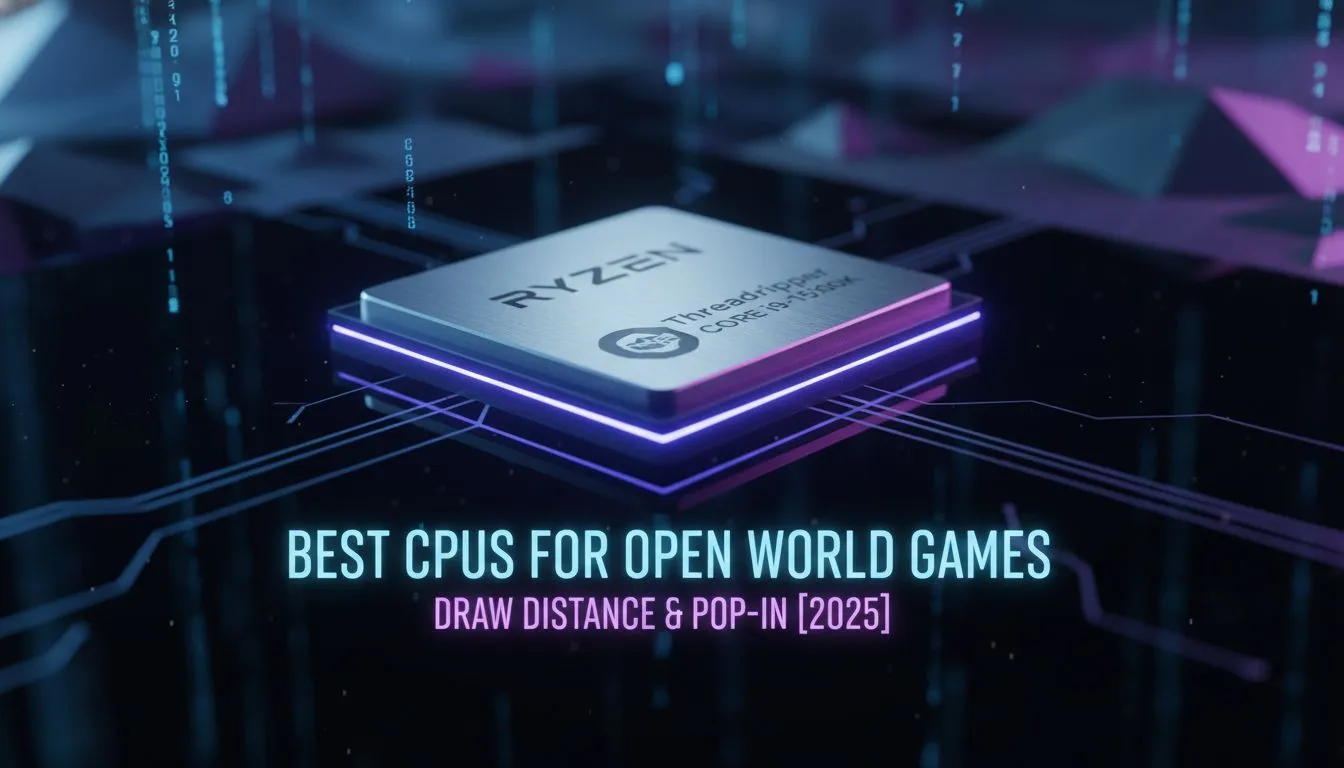 Best CPU for Open World Games 2025: Fix Pop-in Lag