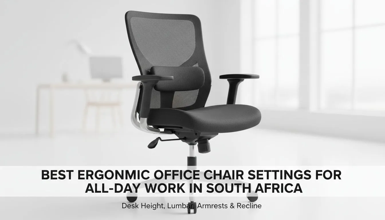 Desk Height, Lumbar, Armrests & Recline