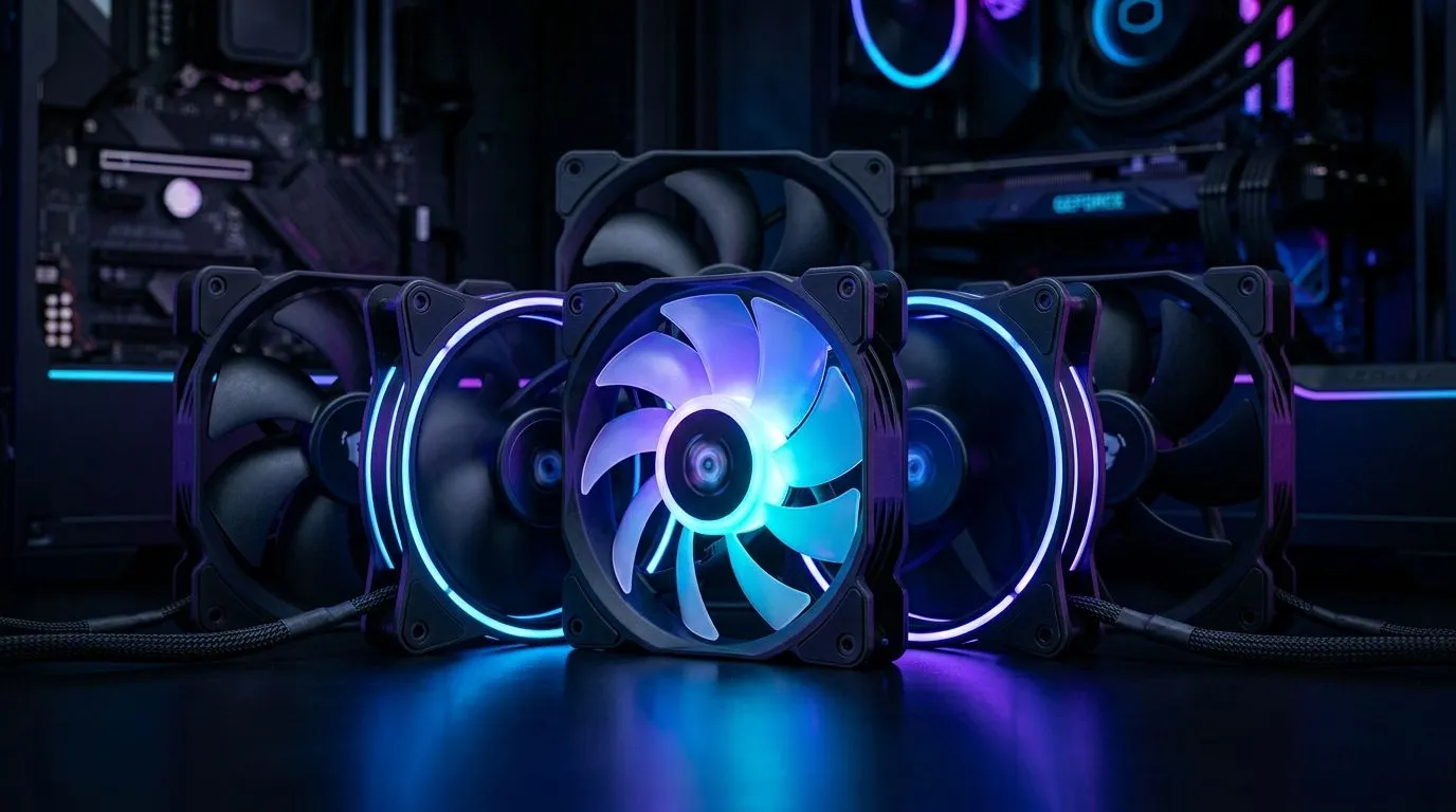 Fan layouts by case size for cooler, quieter gaming