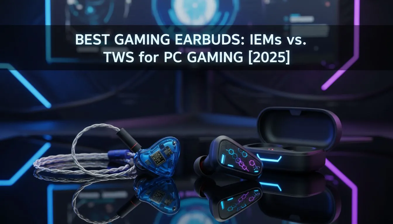 IEMs vs TWS: Best Gaming Earbuds 2025