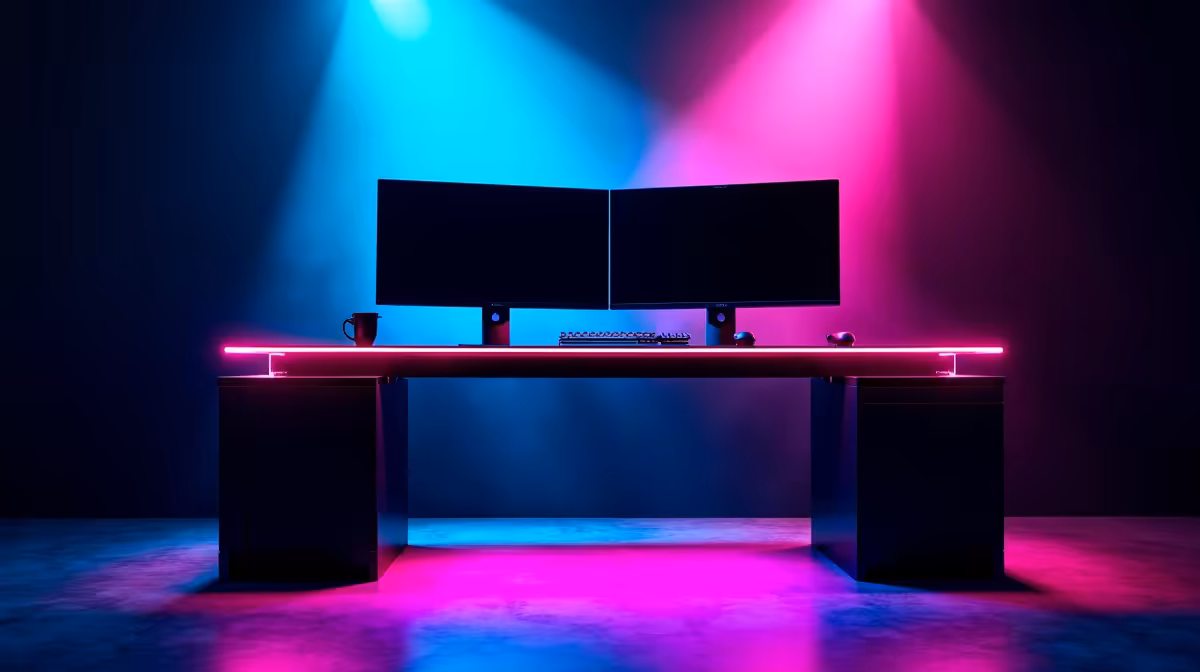 Best L-Shaped Desk for Dual Monitor Gaming in SA