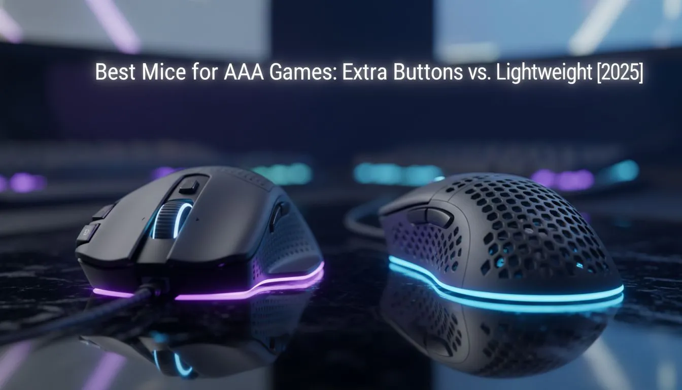 Extra buttons vs lightweight mice