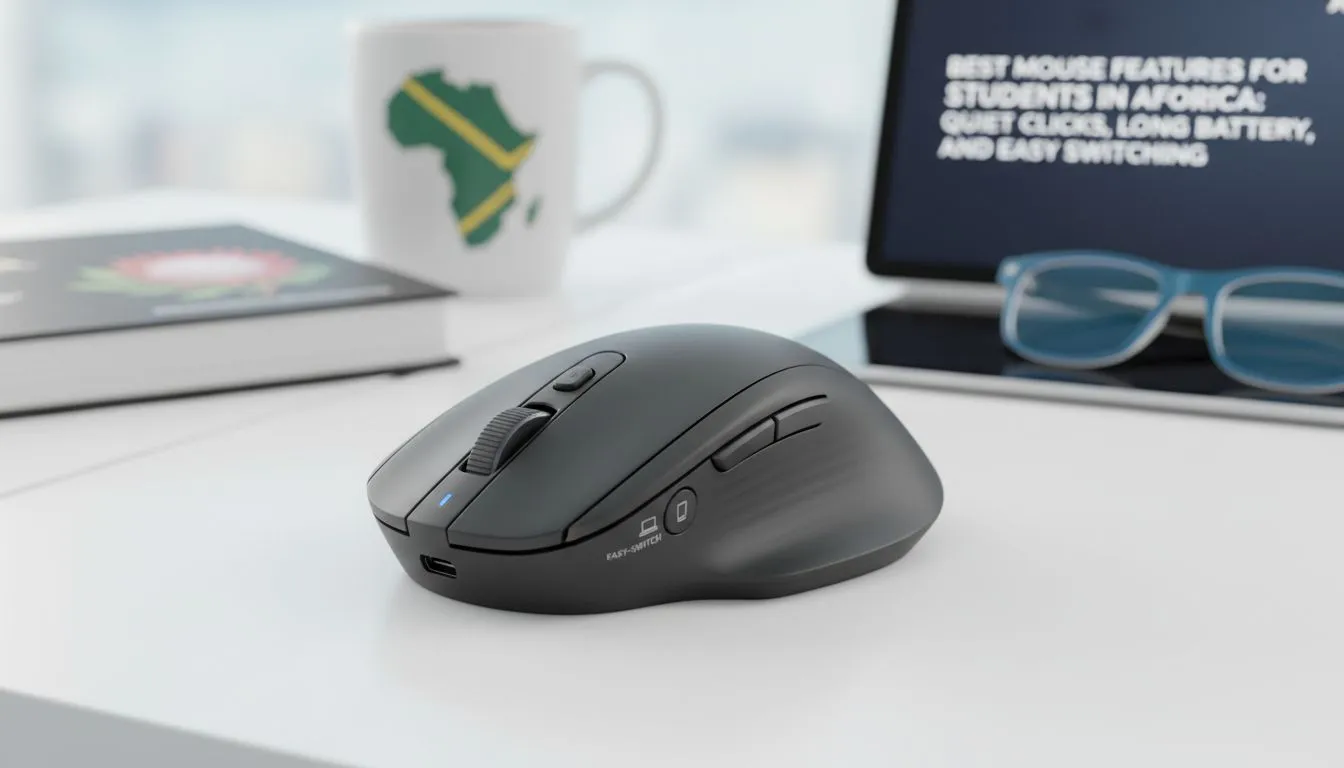 Quiet clicks, long battery, easy switching