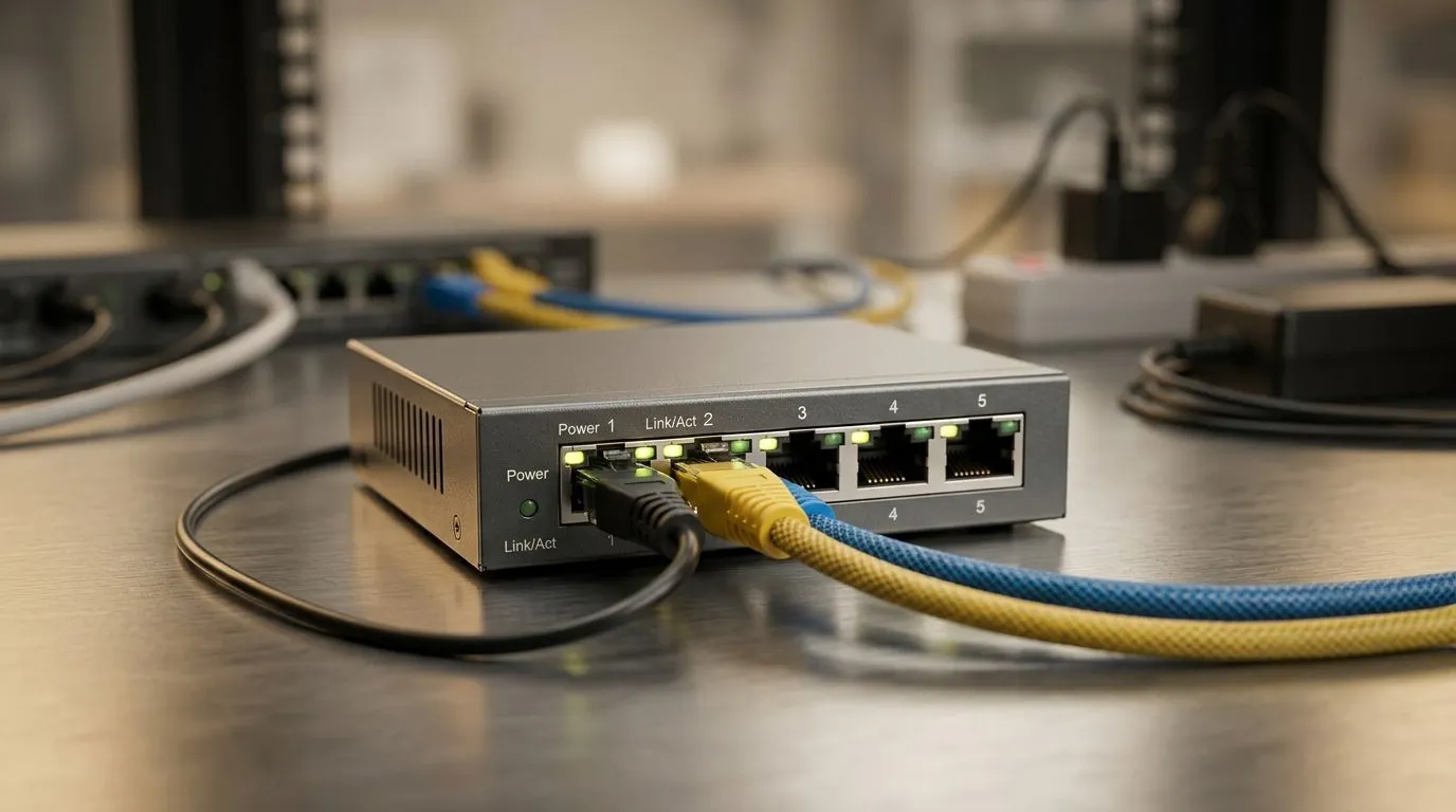 5-port gigabit switch network guide