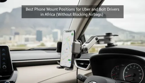 Phone Mount Positions for Uber Drivers: Safe Airbag-Friendly Spots