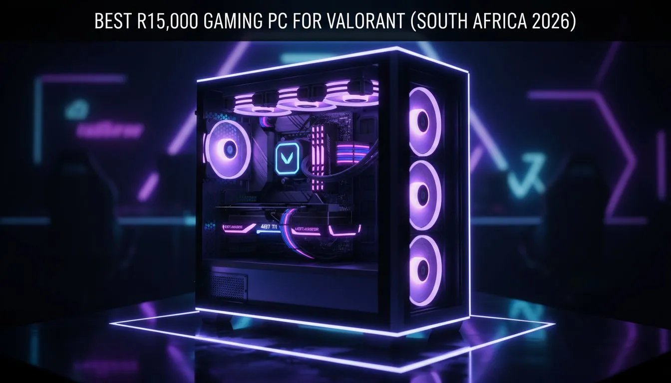 Top R15,000 Valorant gaming PC build