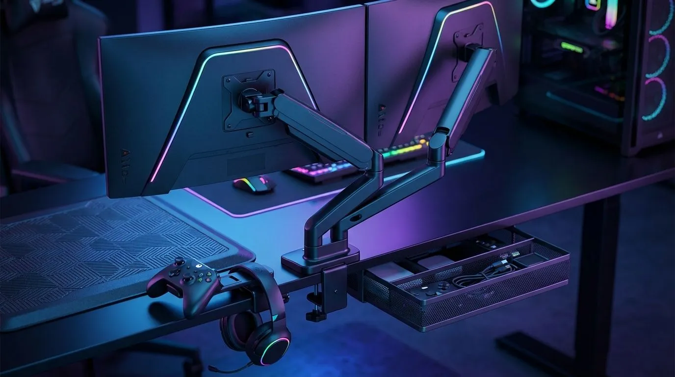 Top standing desk accessories for gaming