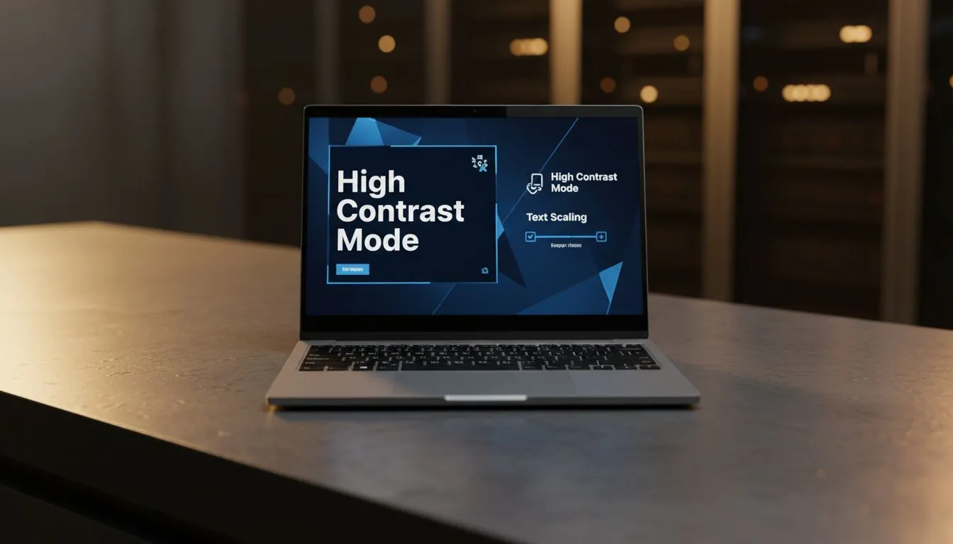 High Contrast Mode & Text Scaling