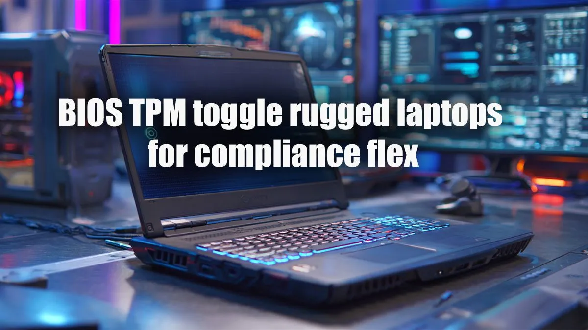 Activate Trusted Platform Module in BIOS