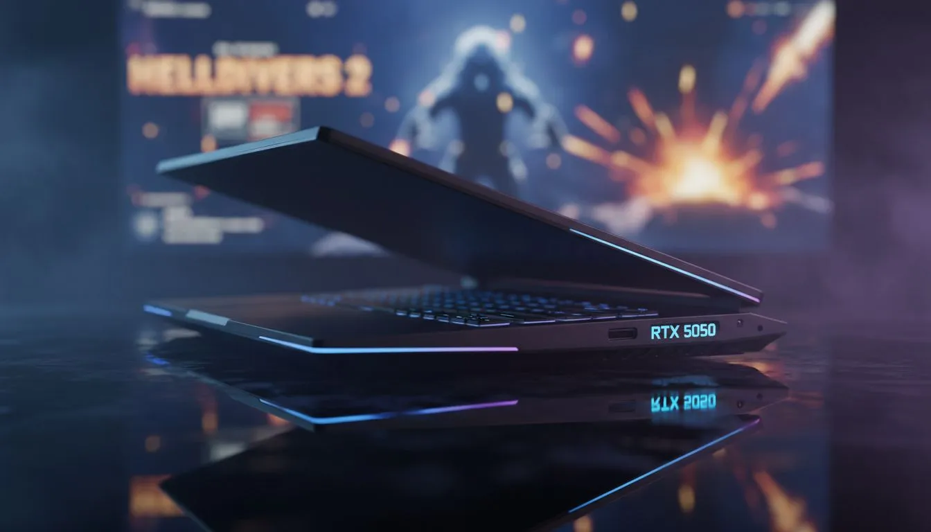 RTX 5050 Helldivers on Budget Laptops