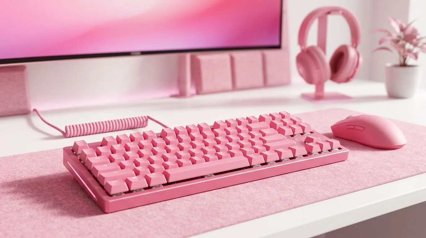 Build a cohesive pink theme with matching gear