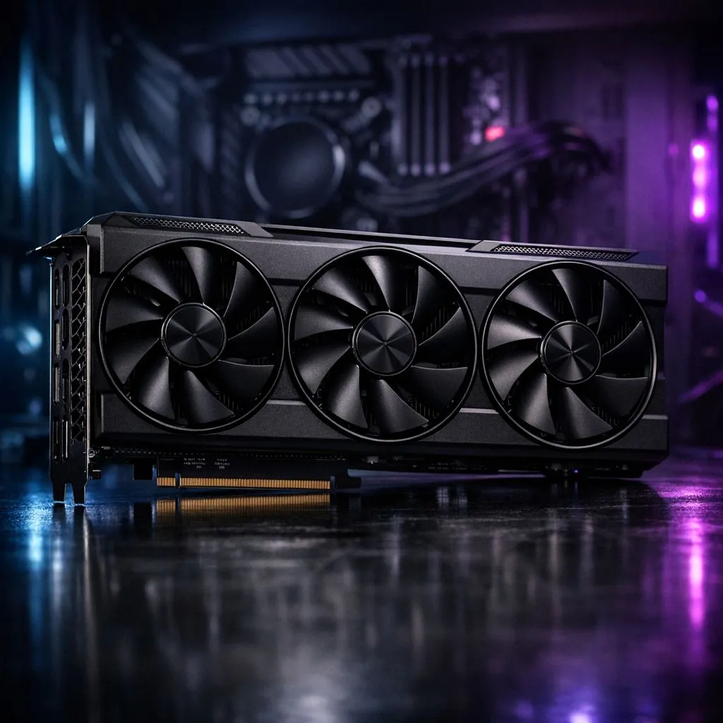 All-black XFX SWIFT gaming PC build