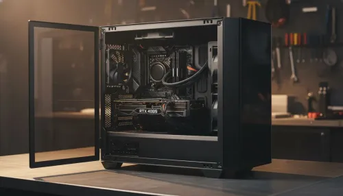 Spacious PC Case: Build Your First PC with Easier Assembly