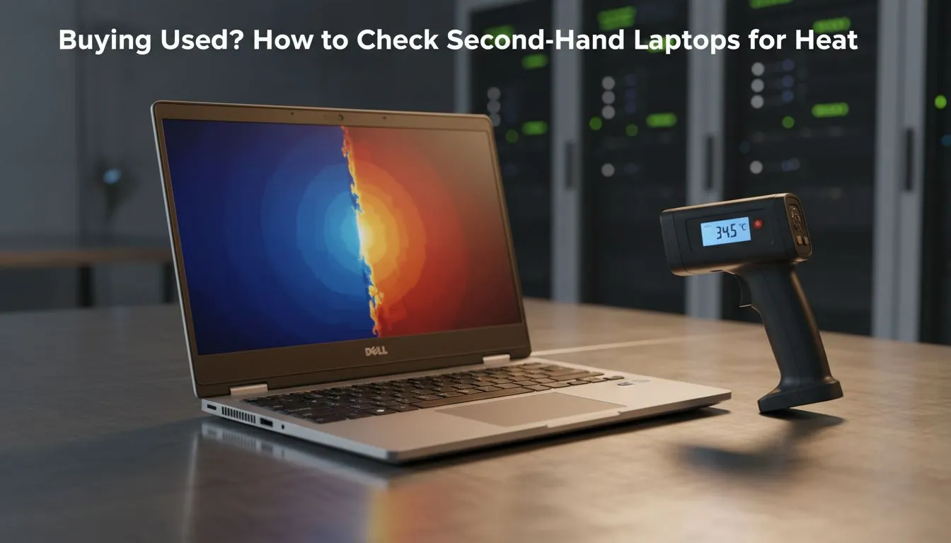 Check a used laptop for heat