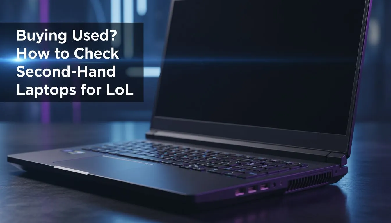 LoL-ready used laptop checklist