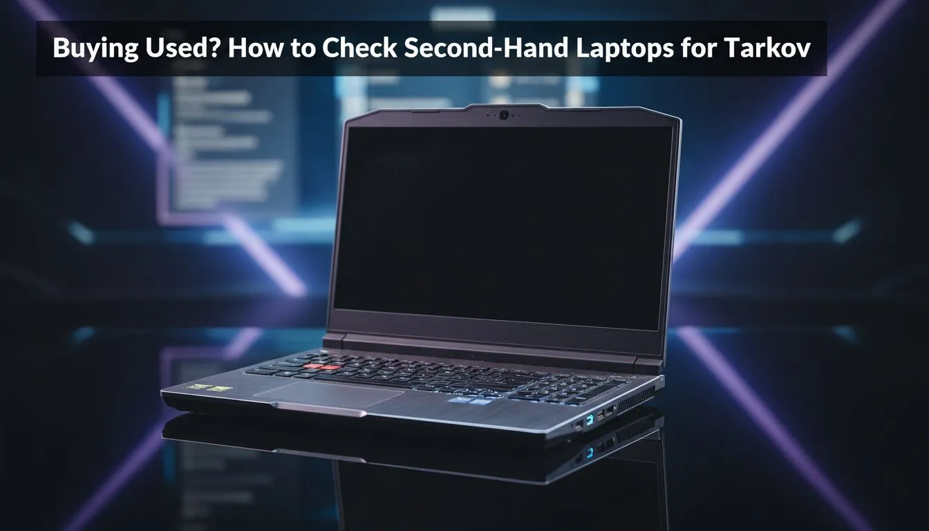 Quick checklist for Tarkov laptops