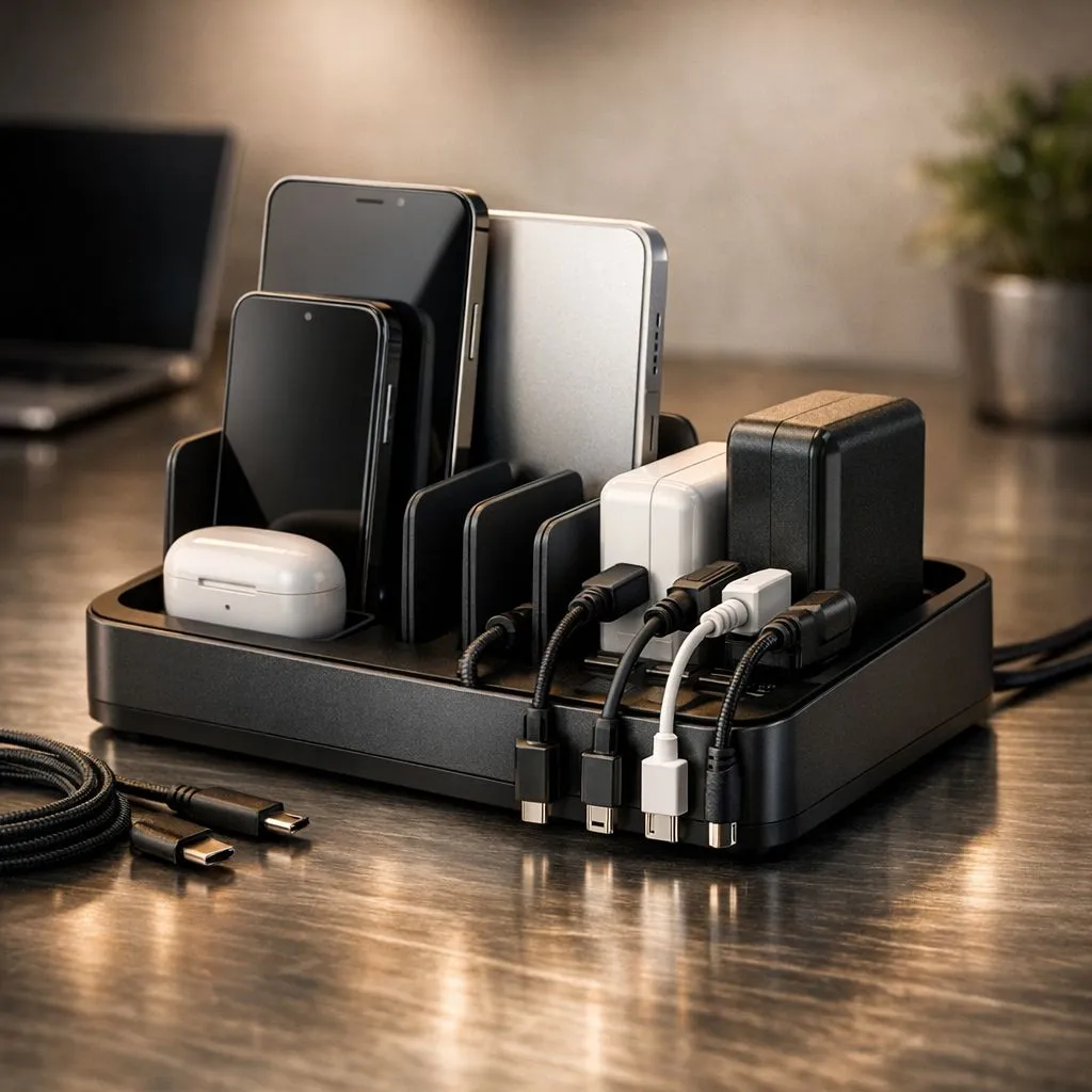 Neat Charger and Adapter Organisation