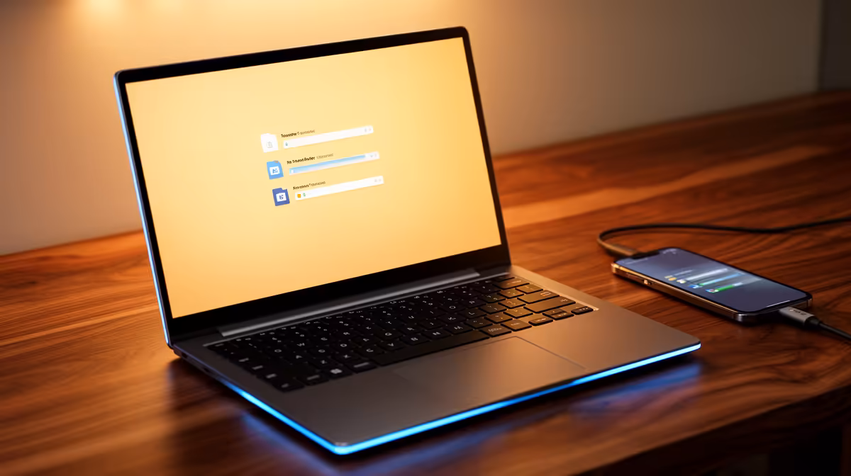 14-inch Laptop Really Cope with Backing Up a Phone for an