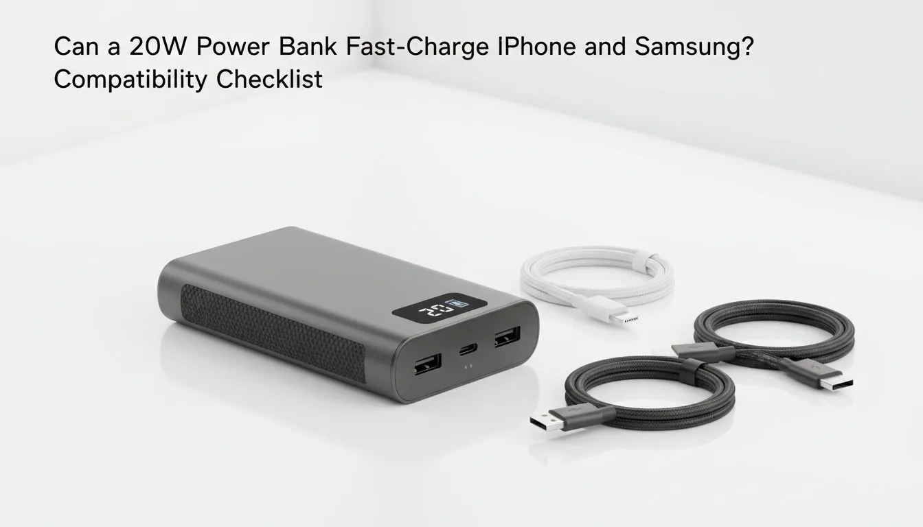 Fast-charge iPhone & Samsung with 20W