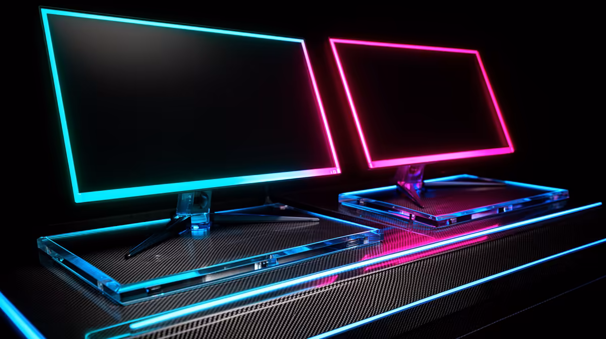 Dual-monitor Setup Really Cope with a Tidy Two-screen Desk