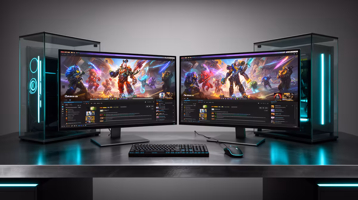 Dual-monitor Setup Really Cope with Recording Gameplay