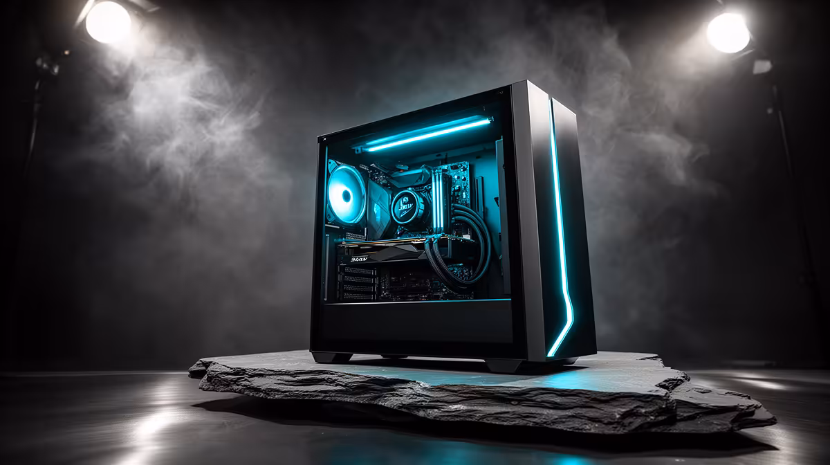 Prebuilt Gaming PC Really Cope with a Tidy Minimalist Desk