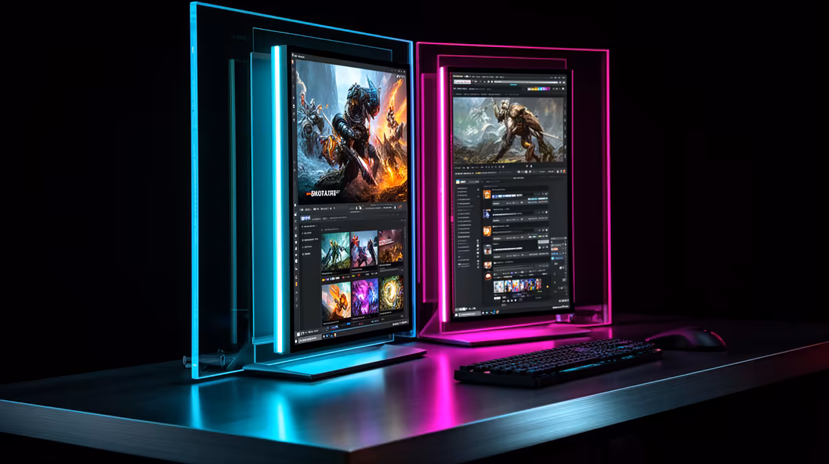 Vertical Monitor Really Cope with a Study-and-gaming Combo