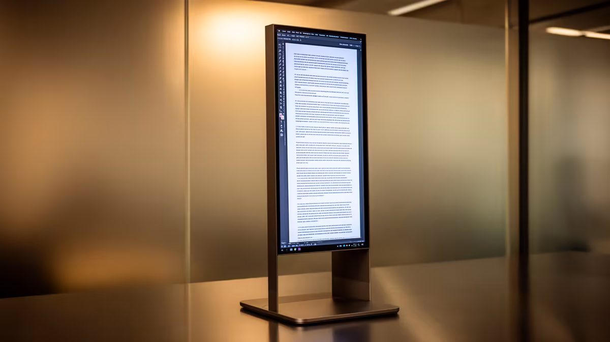 Vertical Monitor Really Cope with Studying and Assignments