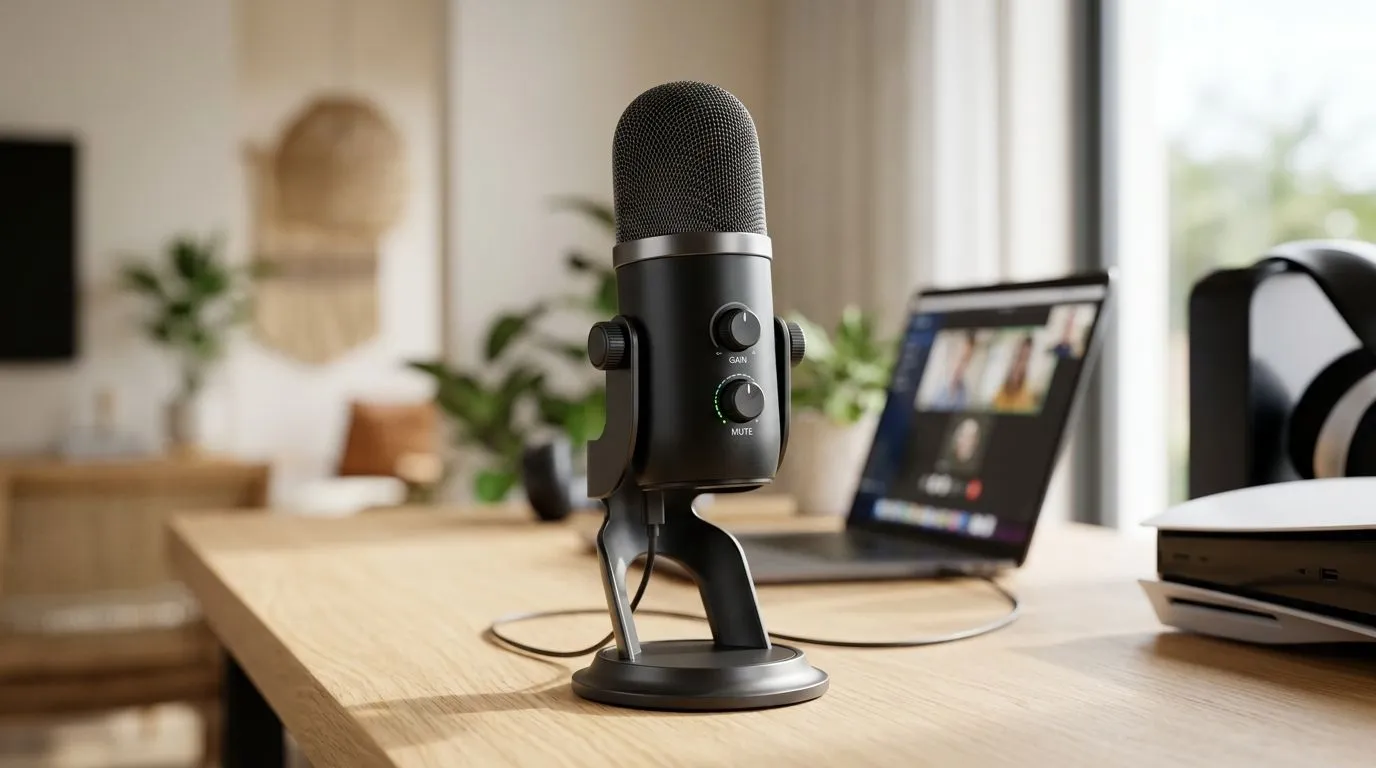 One USB mic for calls, streaming, and console chat