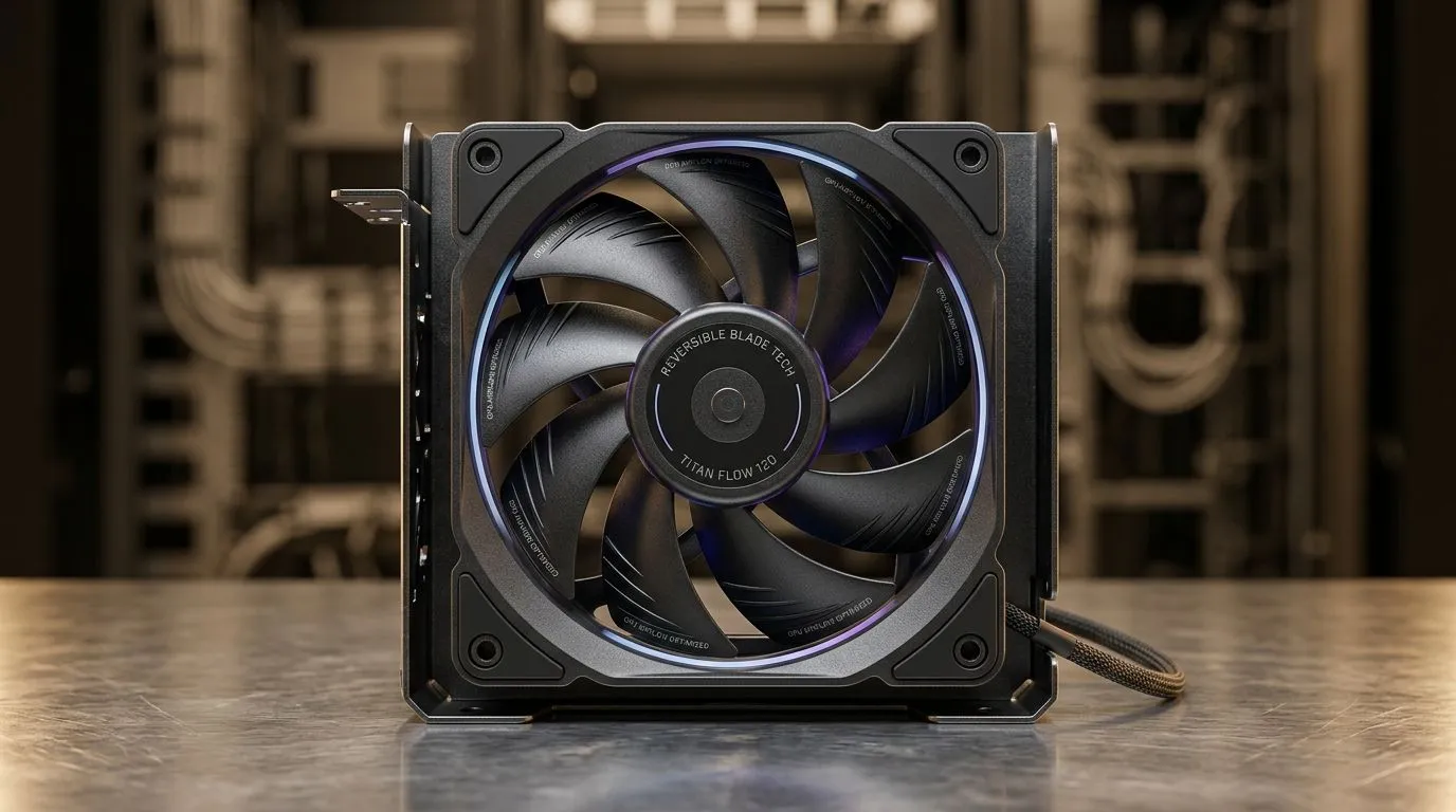 Do reversible fans help when space is limited?