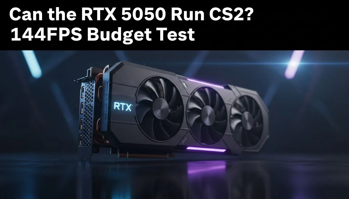 RTX 5050 CS2 144FPS Budget Test