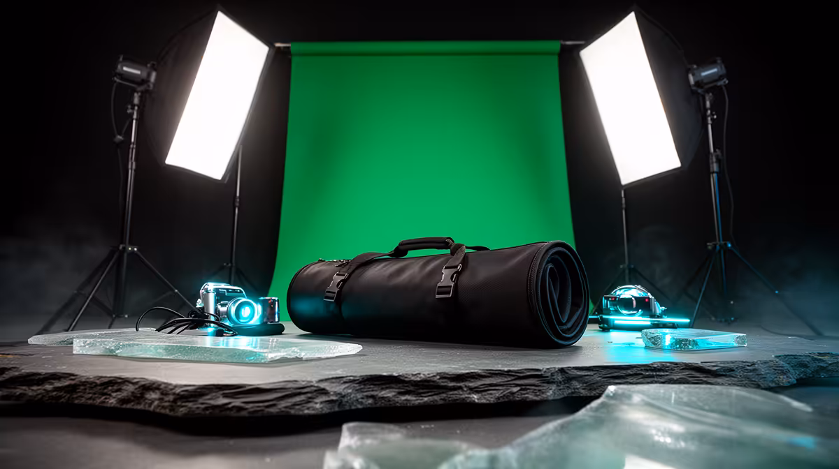 Transporting a Green Screen Studio Kit