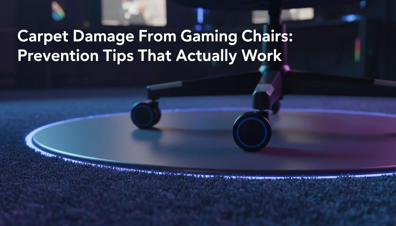 Stop gaming chair carpet damage fast