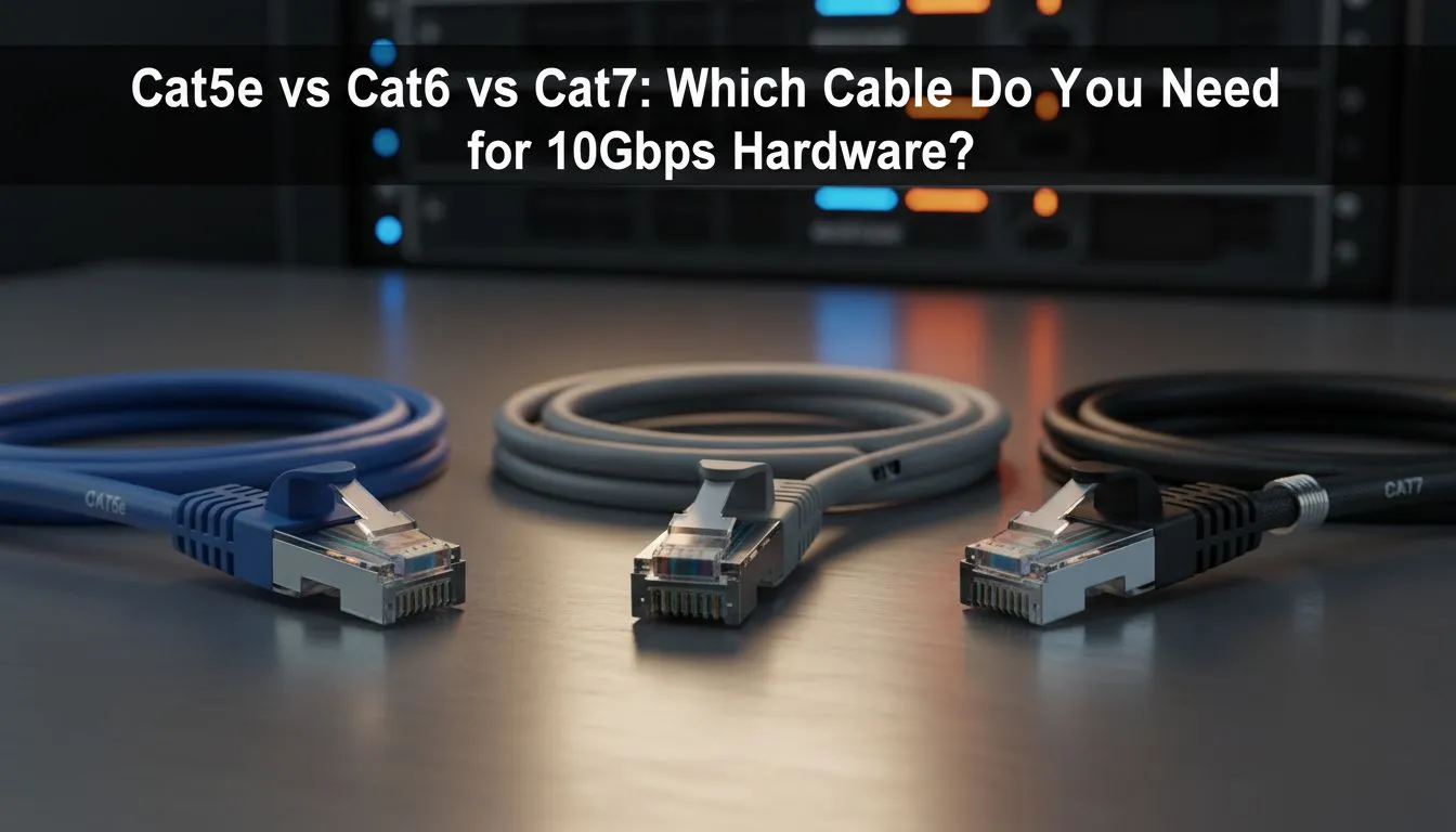 Choosing Cat5e, Cat6 or Cat7 for 10Gbps
