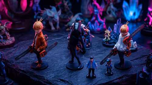 Chainsaw Man Mini Figures Display: Mix with Other Collectibles