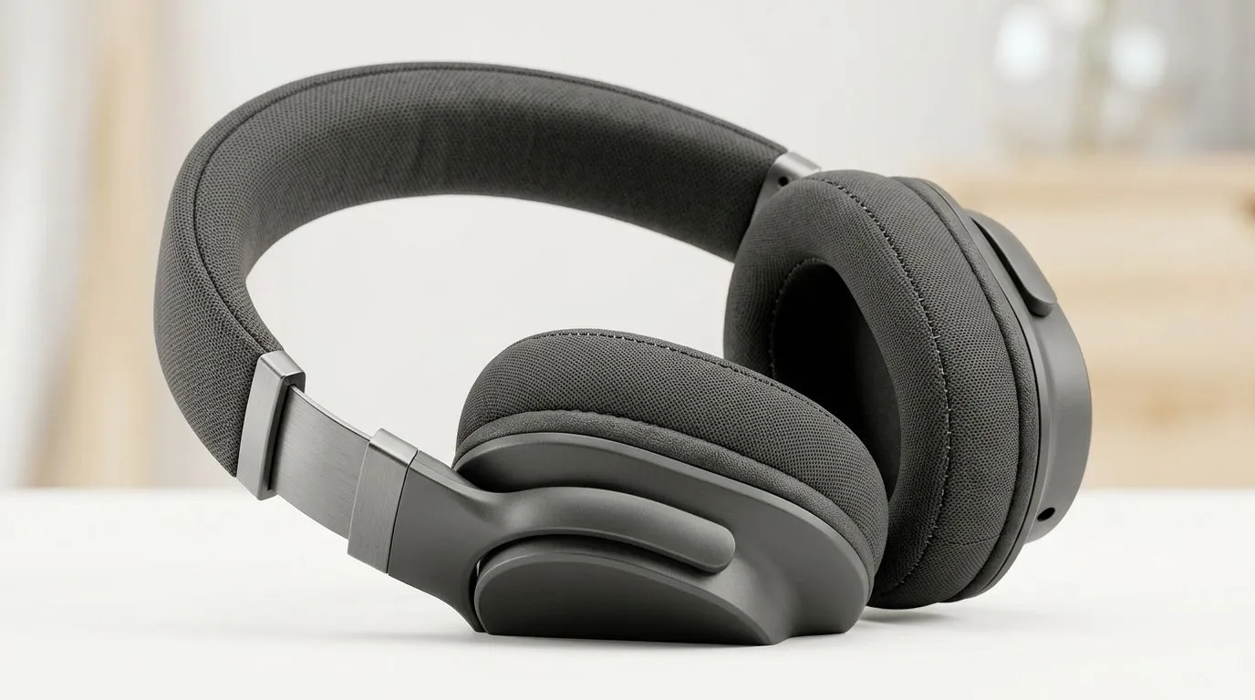 Padded headbands and ear cups for long sessions